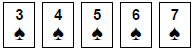 Poker hand ranking Straightflush