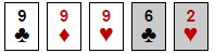 Poker hand ranking Threeofakind