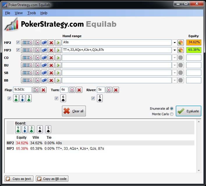 equilab poker simulation